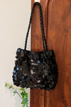 Hazel Blues® |  Sequin Braided Strap Shoulder Bag
