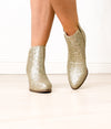 Hazel Blues® |  Fiera Booties in Gold