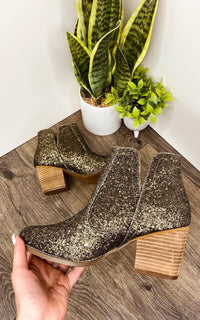 Hazel Blues® |  Fiera Booties in Bronze