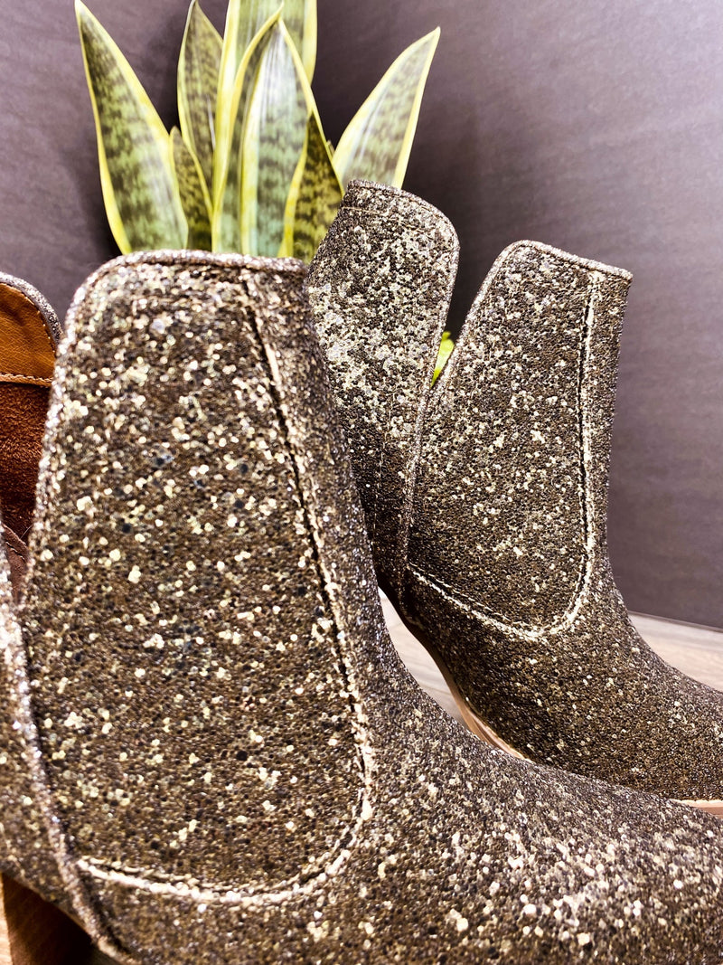 Hazel Blues® |  Fiera Booties in Bronze