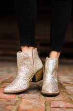 Hazel Blues® |  Fiera Booties in Gold