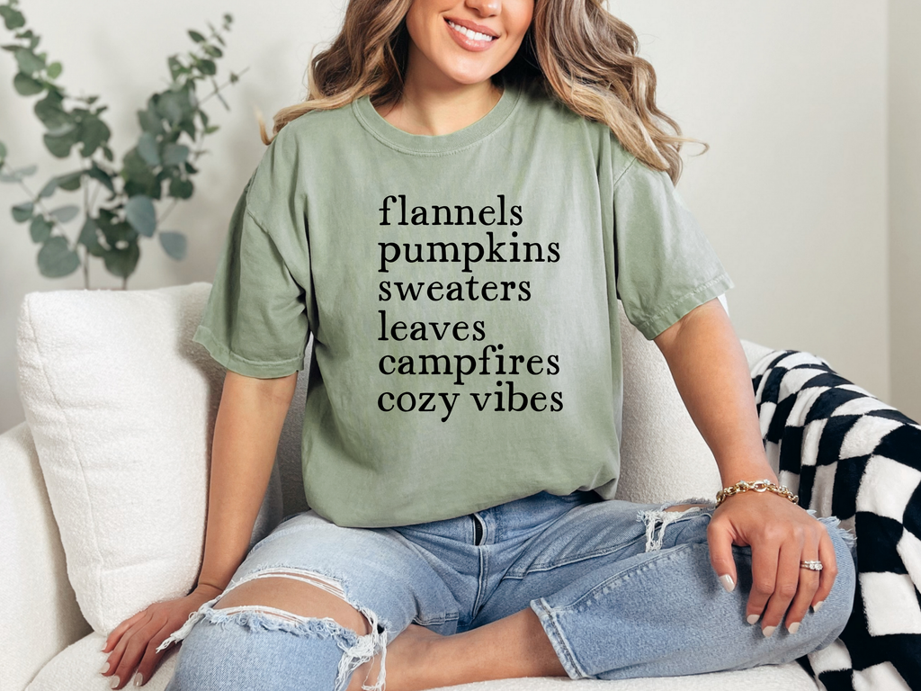 Hazel Blues® |  Flannels Pumpkins Graphic Tee in Multiple Colors