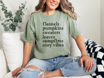 Hazel Blues® |  Flannels Pumpkins Graphic Tee in Multiple Colors