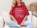 Hazel Blues® |  Flannels Pumpkins Graphic Tee in Multiple Colors