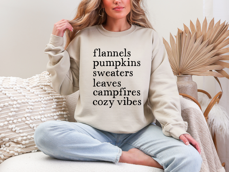 Hazel Blues® |  Flannels Pumpkins Sweatshirt in Multiple Colors