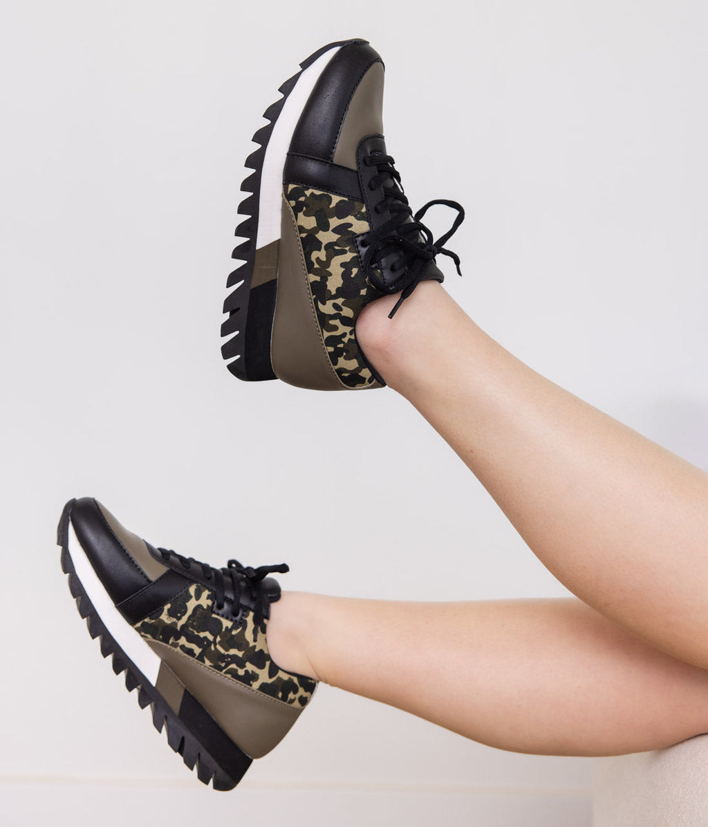 Hazel Blues® |  Geri Sneaker in Camo