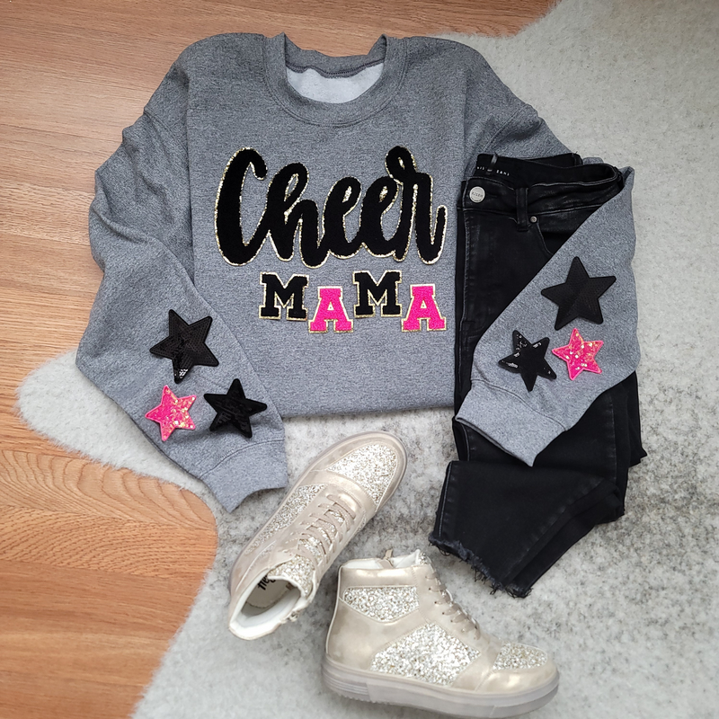 Hazel Blues® |  Cheer Mama Chenille Sweatshirt