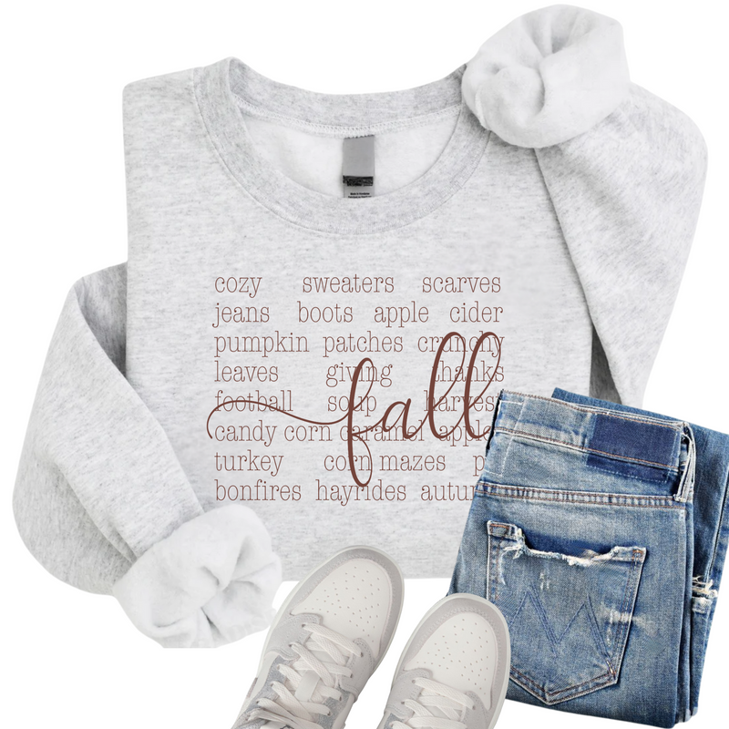 Hazel Blues® |  Fall Things Graphic Sweatshirt