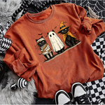 Hazel Blues® |  Halloween Cats Graphic Sweatshirt