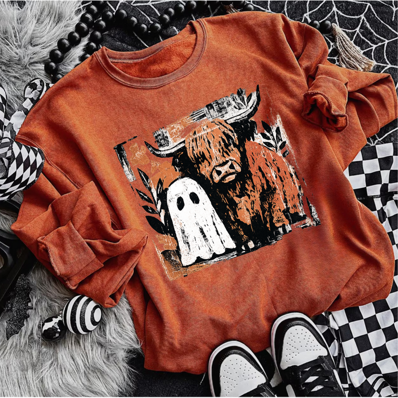 Hazel Blues® |  Halloween Besties Graphic Sweatshirt