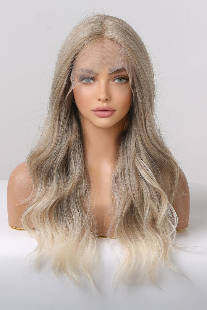 Hazel Blues® | 13*2" Lace Front Wigs Synthetic Long Wave 24" 150% Density in Medium Blonde Highlights - Hazel Blues®