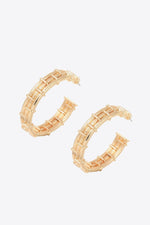 Hazel Blues® | 18K Gold-Plated Alloy C-Hoop Earrings - Hazel Blues®