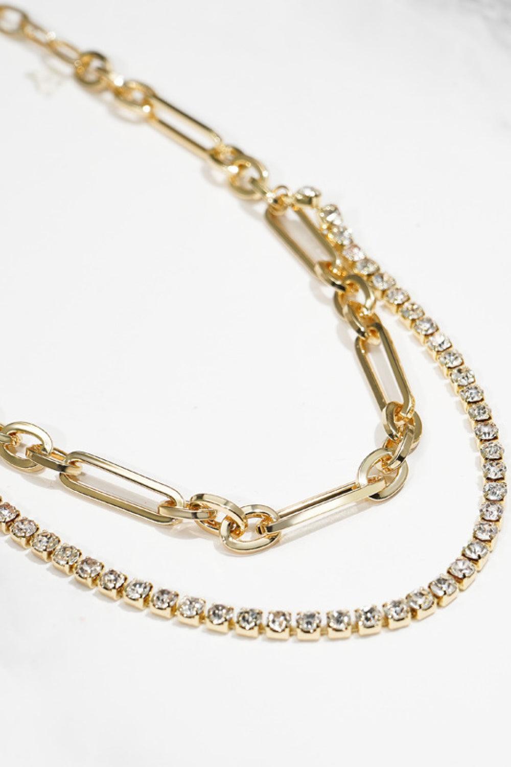 Hazel Blues® | 18K Gold Plated Glass Stone Necklace - Hazel Blues®