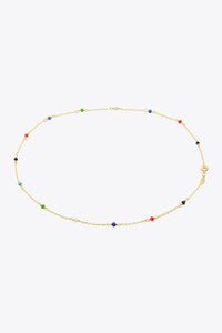 Hazel Blues® | 18K Gold-Plated Multicolored Bead Necklace - Hazel Blues®