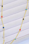 Hazel Blues® | 18K Gold-Plated Multicolored Bead Necklace - Hazel Blues®