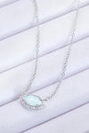 Hazel Blues® | 18k Rose Gold-Plated Opal Pendant Necklace - Hazel Blues®
