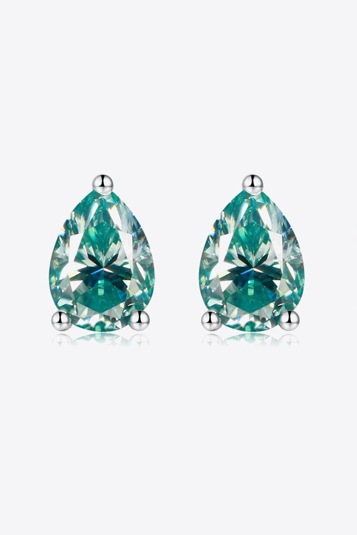 Hazel Blues® | 2 Carat Moissanite Teardrop Earrings - Hazel Blues®