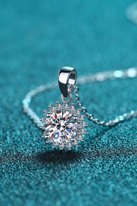 Hazel Blues® | 925 Sterling Silver Moissanite Pendant Necklace - Hazel Blues®