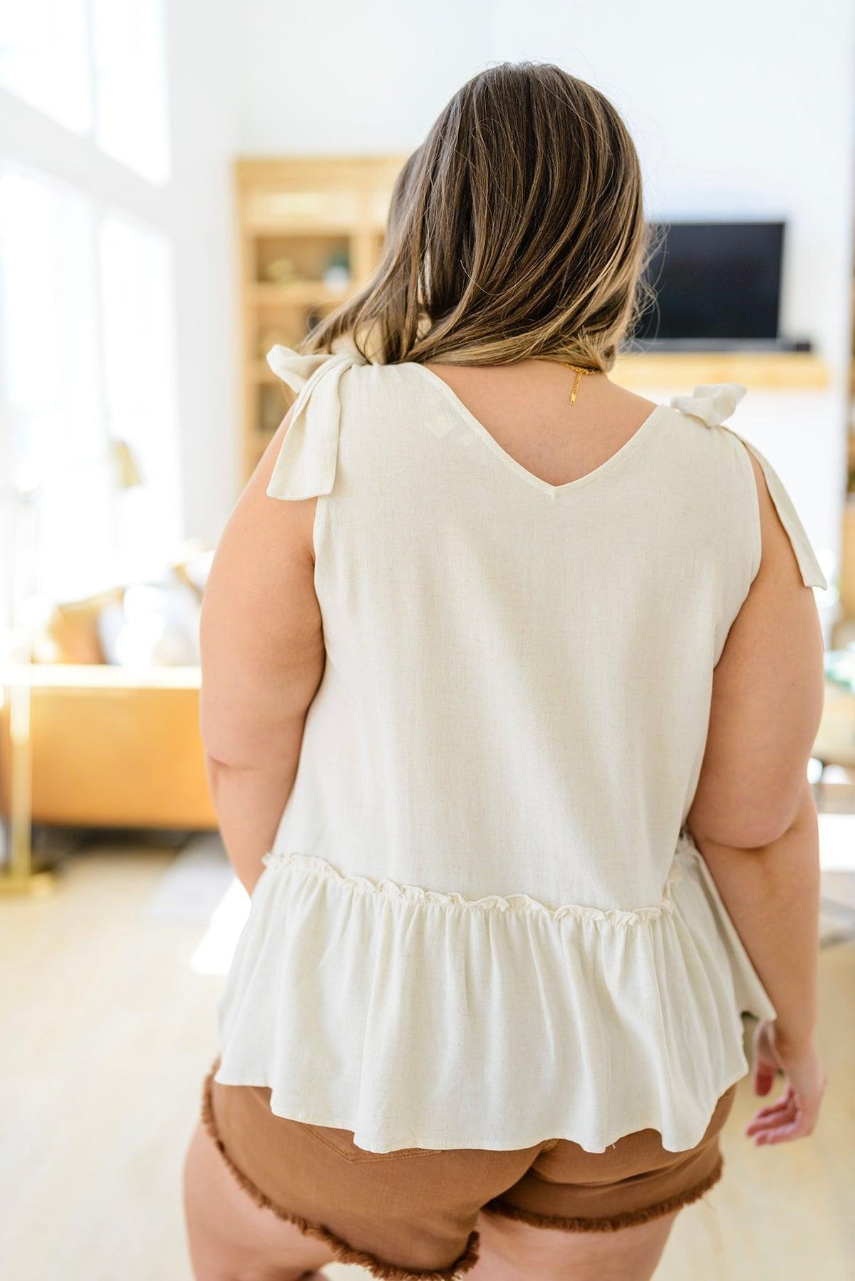 Hazel Blues® | All Tied Up Peplum Tank - Hazel Blues®