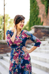 Hazel Blues® | Andrea Floral Wrap Maxi - Hazel Blues®