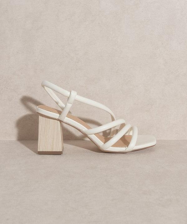 Hazel Blues® | Ashley - Wooden Heel Sandal - Hazel Blues®