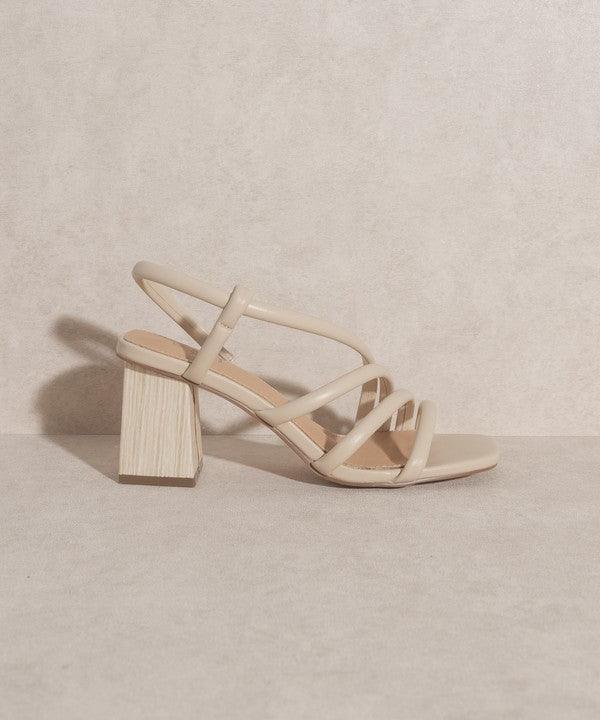 Hazel Blues® | Ashley - Wooden Heel Sandal - Hazel Blues®