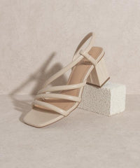 Hazel Blues® | Ashley - Wooden Heel Sandal - Hazel Blues®