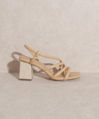 Hazel Blues® | Ashley - Wooden Heel Sandal - Hazel Blues®