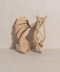 Hazel Blues® | Ashley - Wooden Heel Sandal - Hazel Blues®