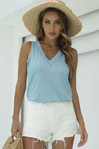 Hazel Blues® | Basic V-Neck Tank - Hazel Blues®