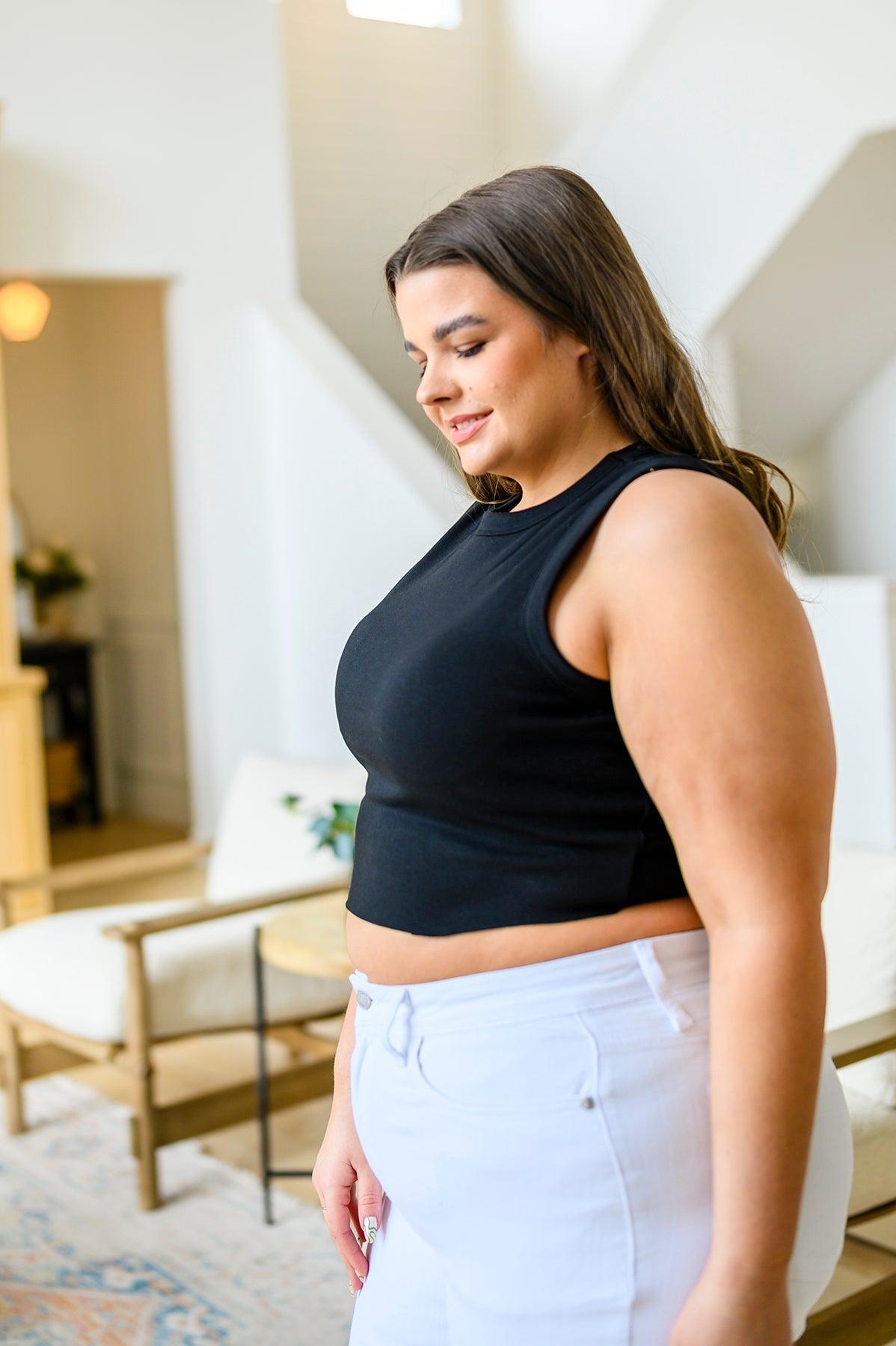 Hazel Blues® | Best Friends Cropped Tank in Black - Hazel Blues®