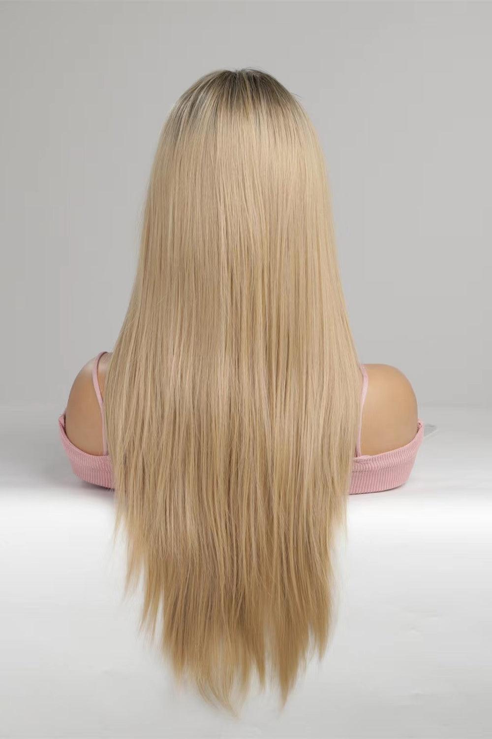 Hazel Blues® | Blonde Lace Front Wigs Synthetic Long Straight 24'' - Hazel Blues®