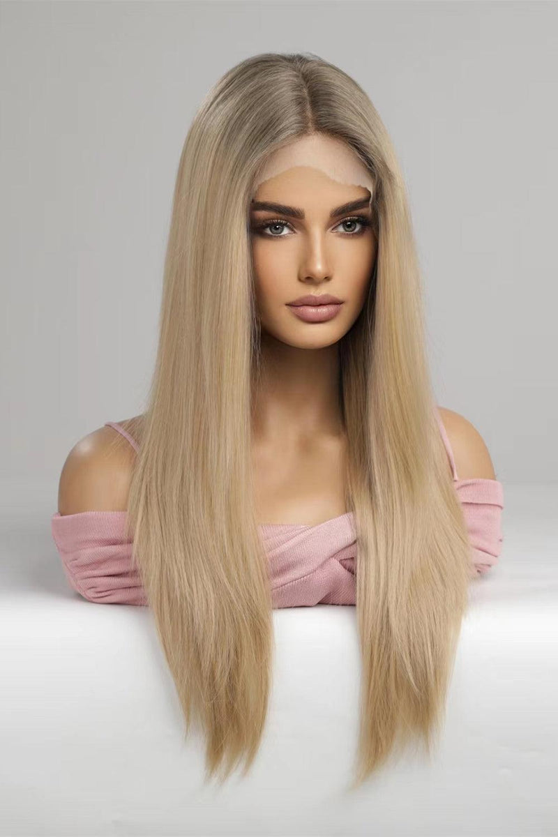 Hazel Blues® | Blonde Lace Front Wigs Synthetic Long Straight 24'' - Hazel Blues®