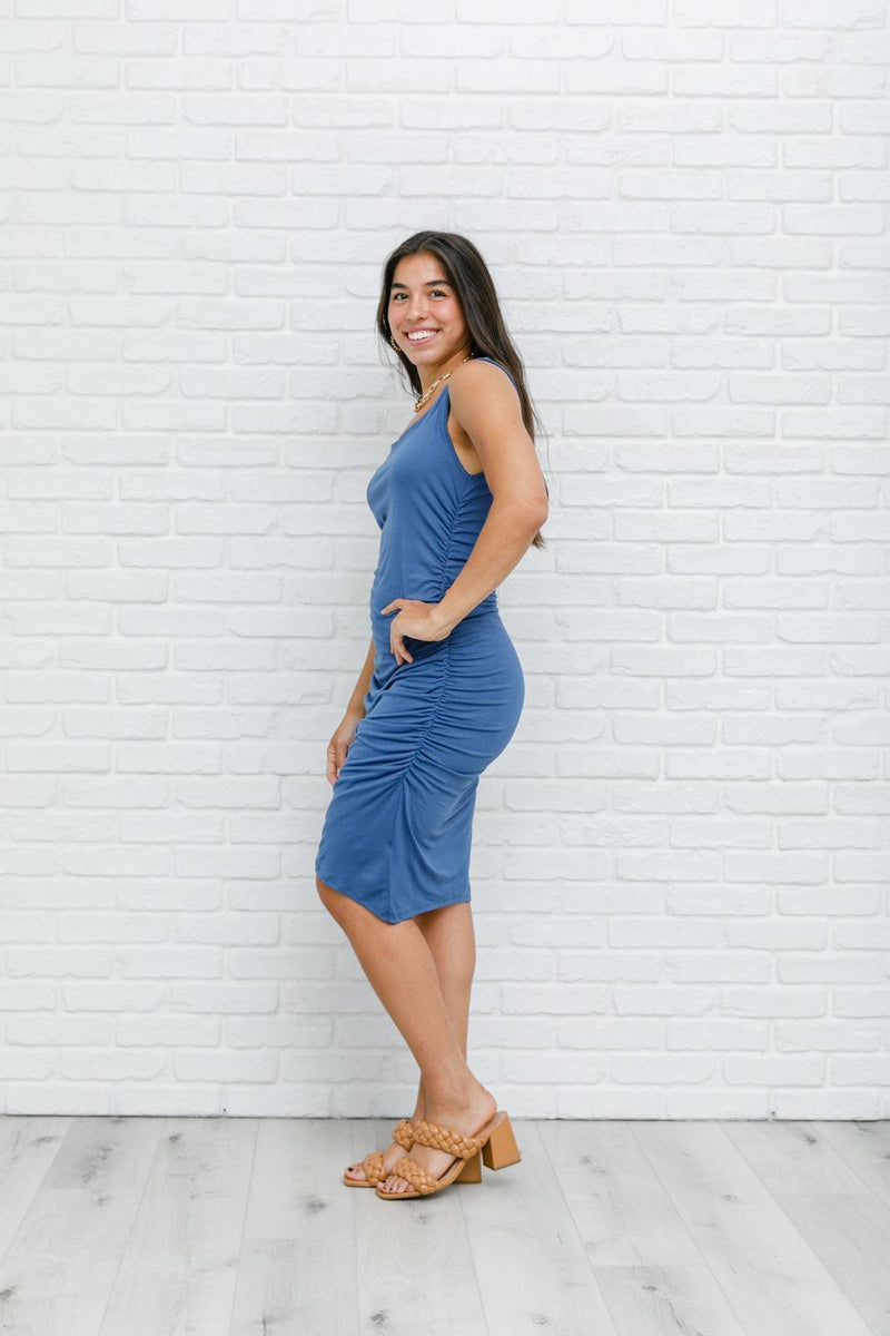 Hazel Blues® | Blue Wrap Dress - Hazel Blues®