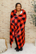 Hazel Blues® | Buffalo Plaid Blanket In Red & Black - Hazel Blues®