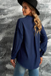 Hazel Blues® | Button-Up Roll-Tab Sleeve Shirt - Hazel Blues®