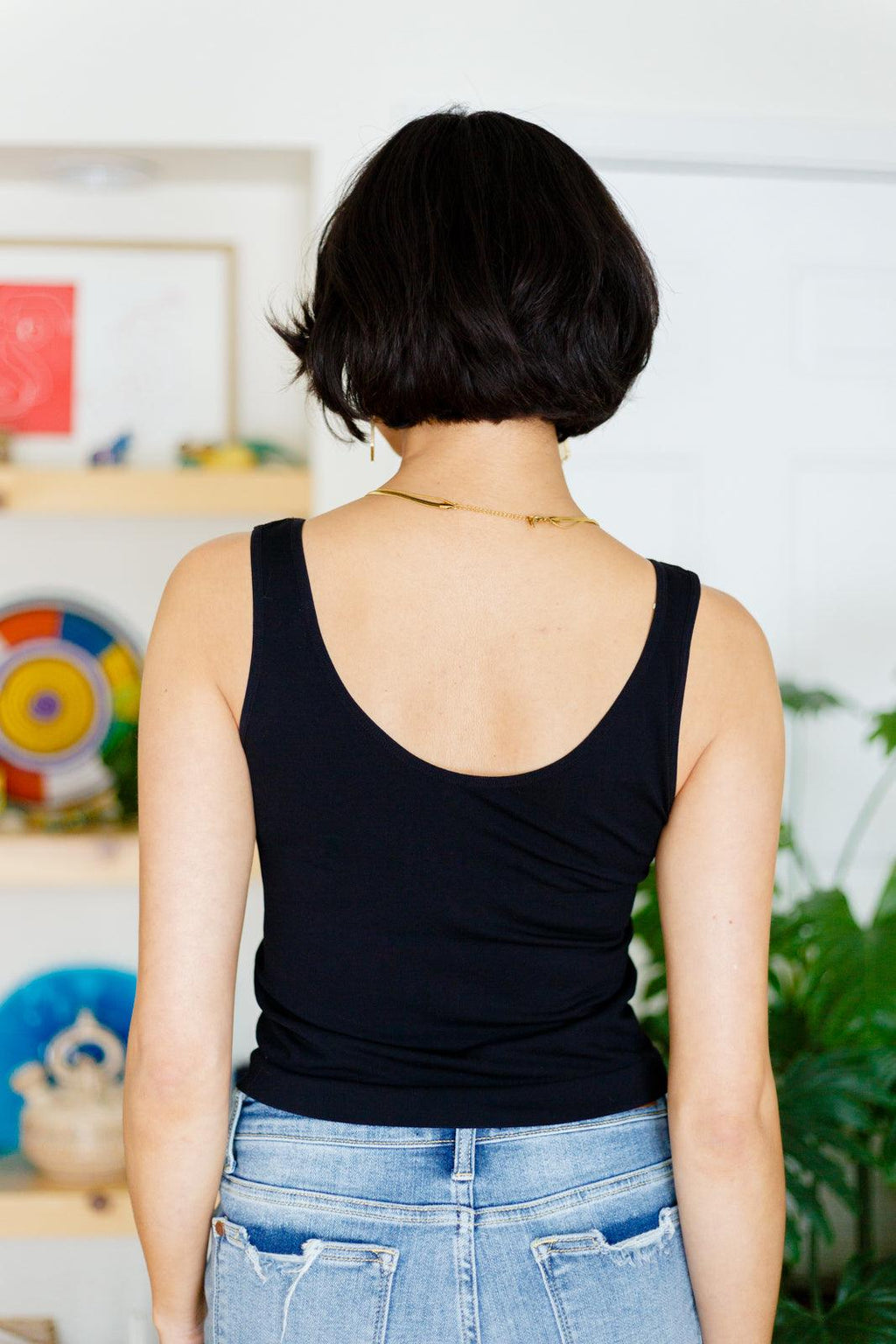 Hazel Blues® | Carefree Seamless Reversible Tank in Black - Hazel Blues®