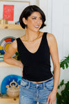Hazel Blues® | Carefree Seamless Reversible Tank in Black - Hazel Blues®
