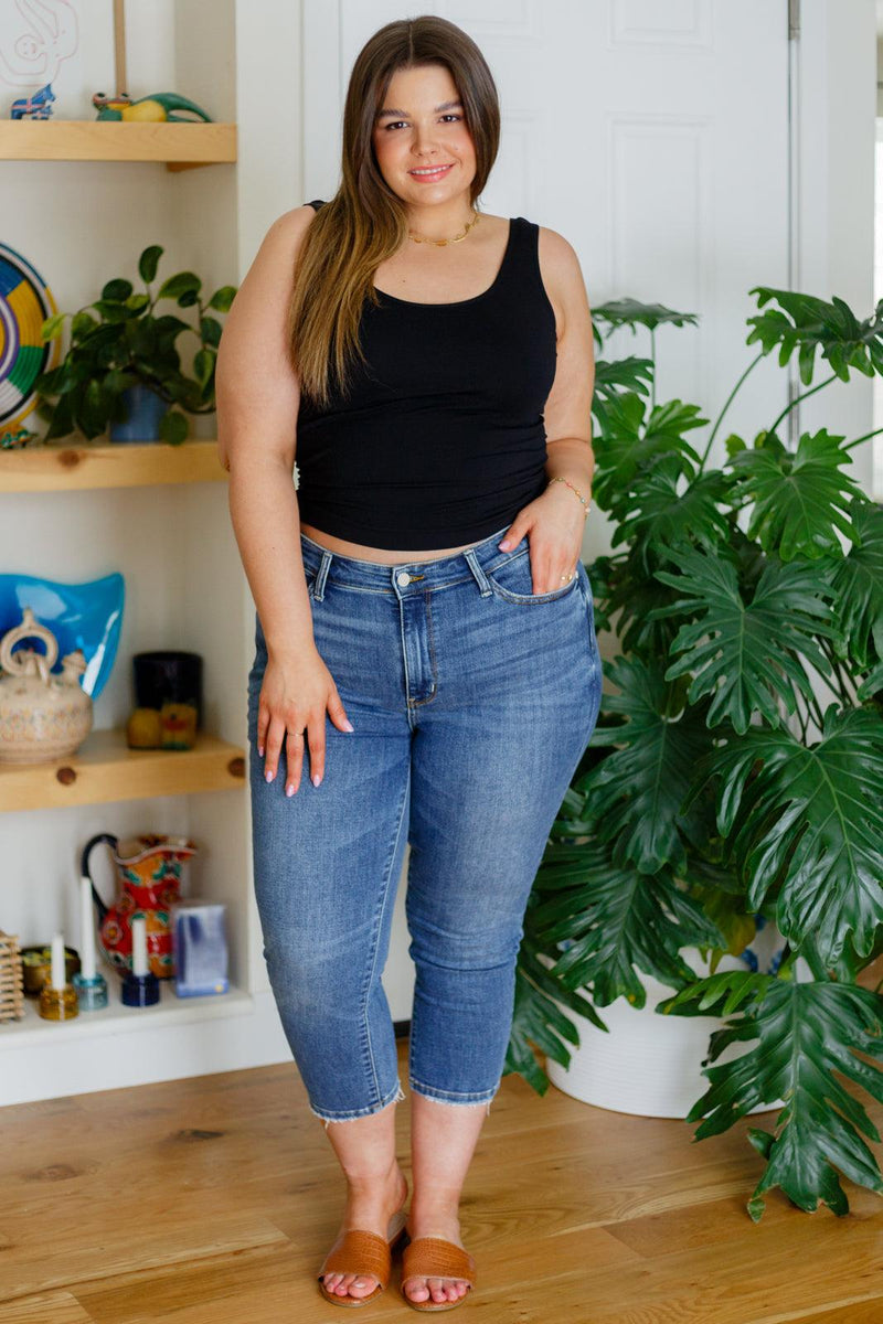 Hazel Blues® | Carefree Seamless Reversible Tank in Black - Hazel Blues®