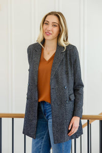 Hazel Blues® | Chic Upon Arrival Button Down Blazer Jacket In Black - Hazel Blues®