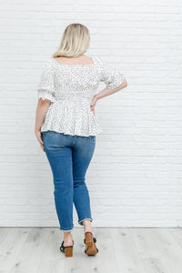 Hazel Blues® | Chose Me Dotted Top - Hazel Blues®