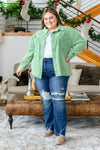 Hazel Blues® | Christine High Contrast Slim Bootcut Destroyed Jeans - Hazel Blues®