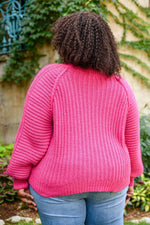 Hazel Blues® | Claim The Stage Knit Sweater In Hot Pink - Hazel Blues®
