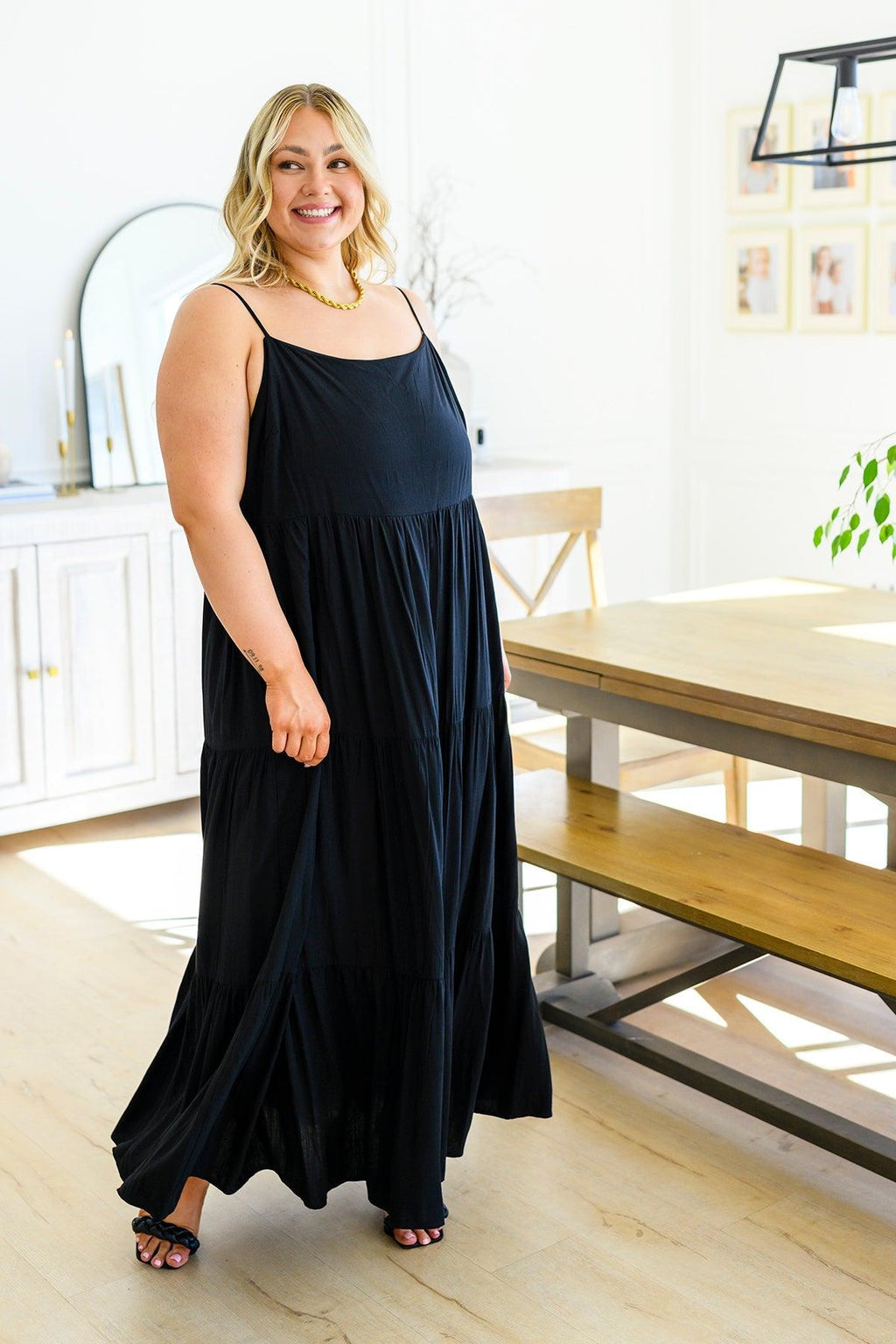Hazel Blues® | Classically Cool Tiered Maxi Dress - Hazel Blues®