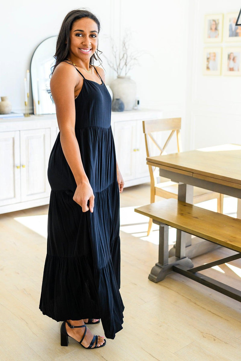 Hazel Blues® | Classically Cool Tiered Maxi Dress - Hazel Blues®