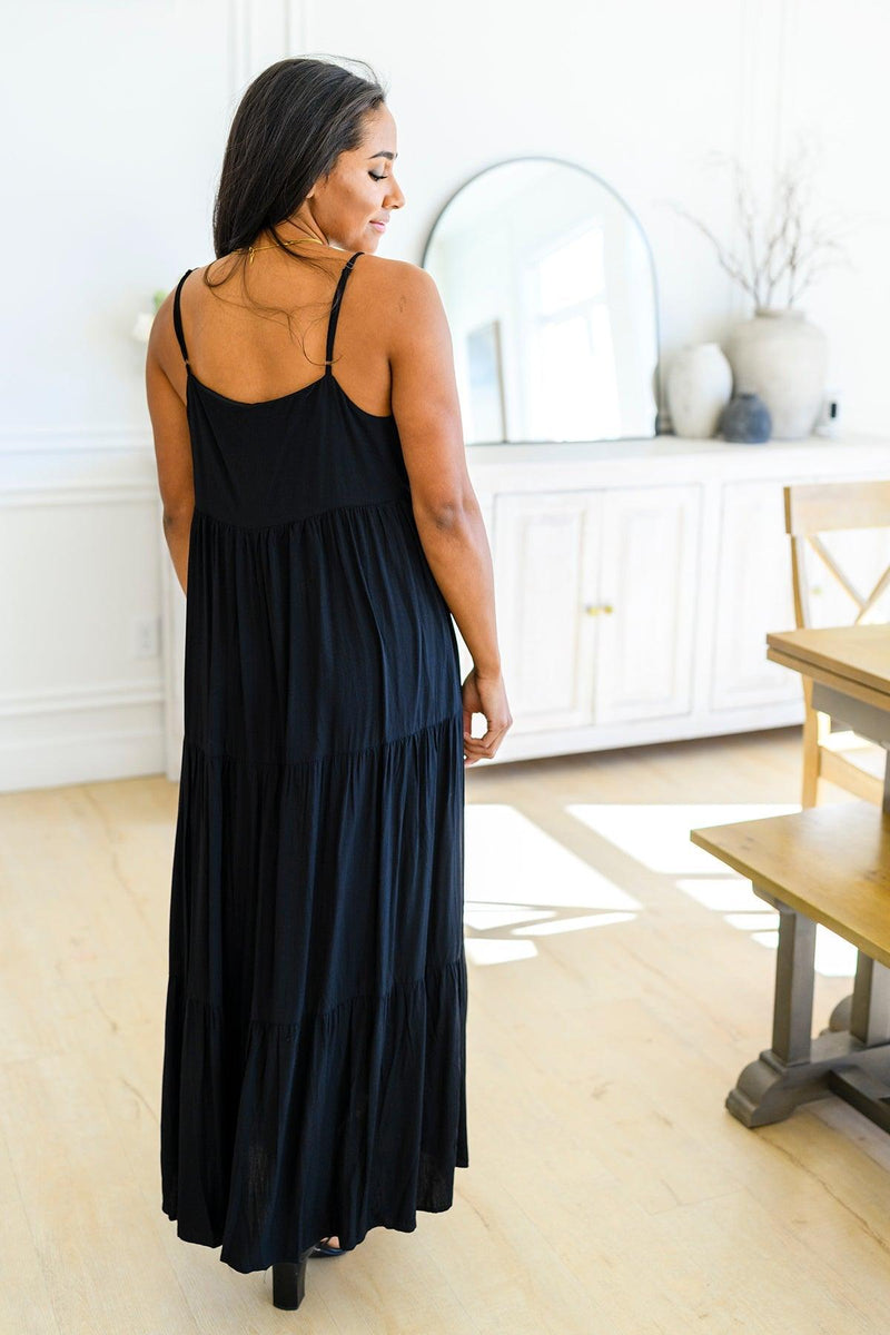 Hazel Blues® | Classically Cool Tiered Maxi Dress - Hazel Blues®