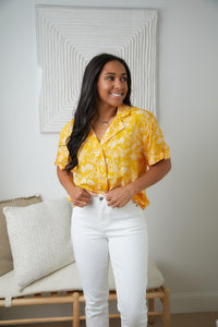 Hazel Blues® | Clementine Floral Button Up Blouse - Hazel Blues®