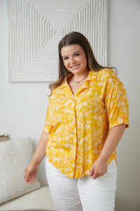 Hazel Blues® | Clementine Floral Button Up Blouse - Hazel Blues®