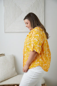 Hazel Blues® | Clementine Floral Button Up Blouse - Hazel Blues®