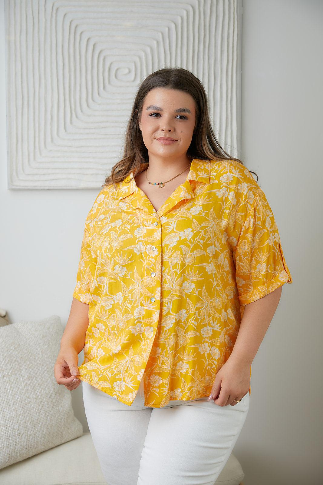 Hazel Blues® | Clementine Floral Button Up Blouse - Hazel Blues®